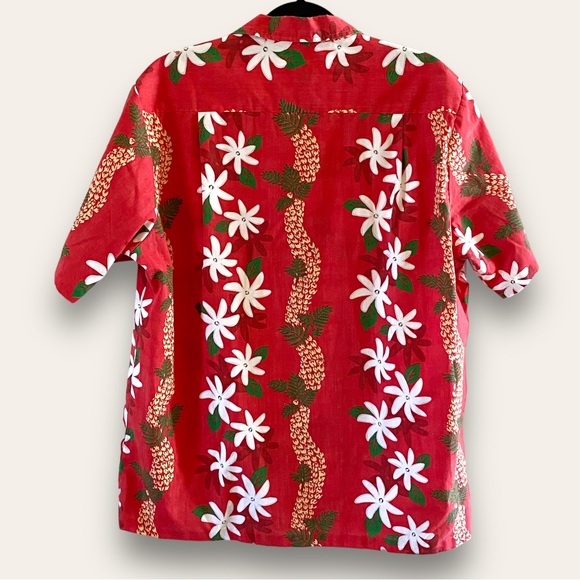 Vintage True Hawaiian Nui Nalu Hawaiian Floral Button Front Shirt - Picture 3 of 10